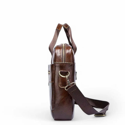Laptoptasche Herren 13,3" Echtleder – Premium Aktentasche, gepolstert & wasserabweisend