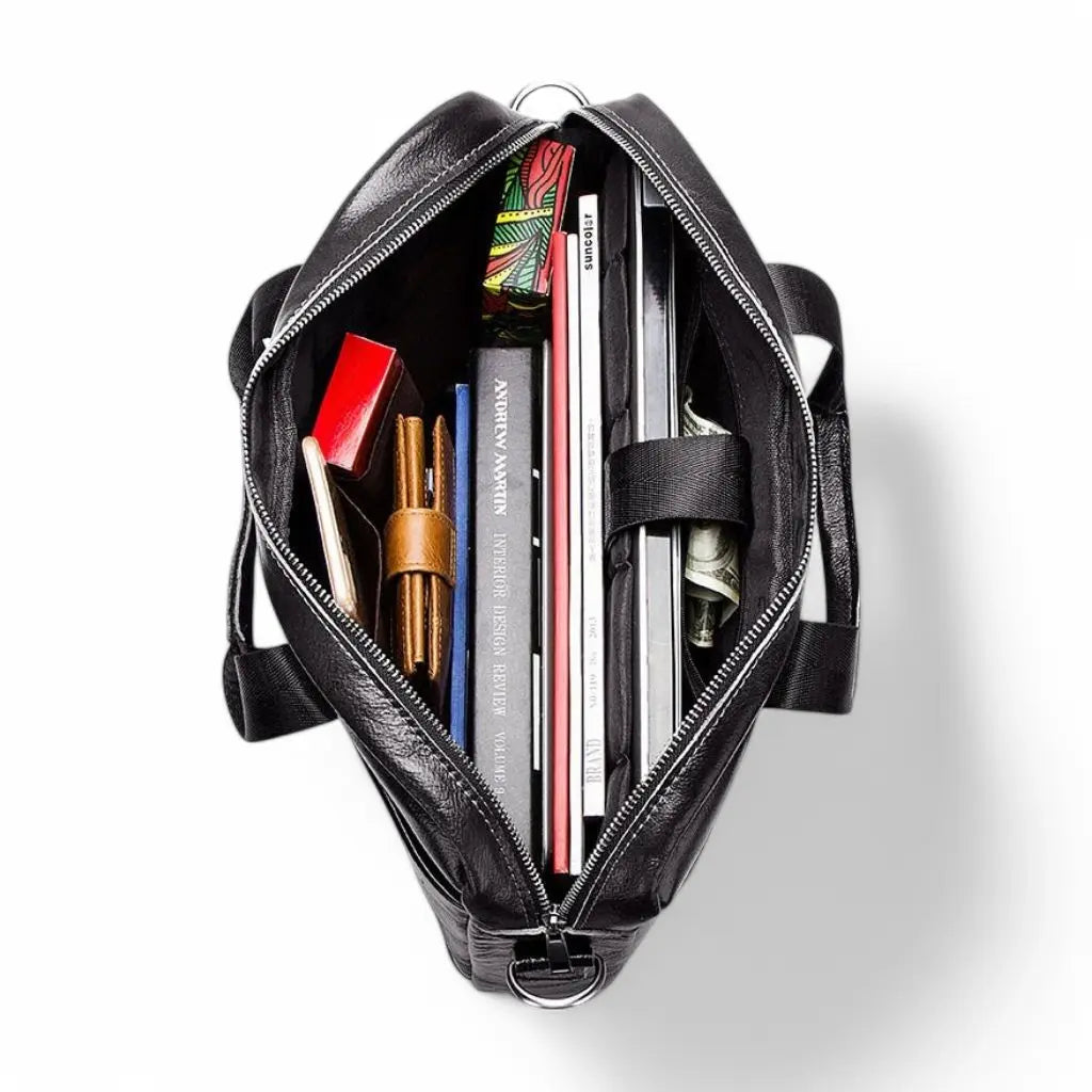 Laptoptasche Herren 13,3" Echtleder – Premium Aktentasche, gepolstert & wasserabweisend