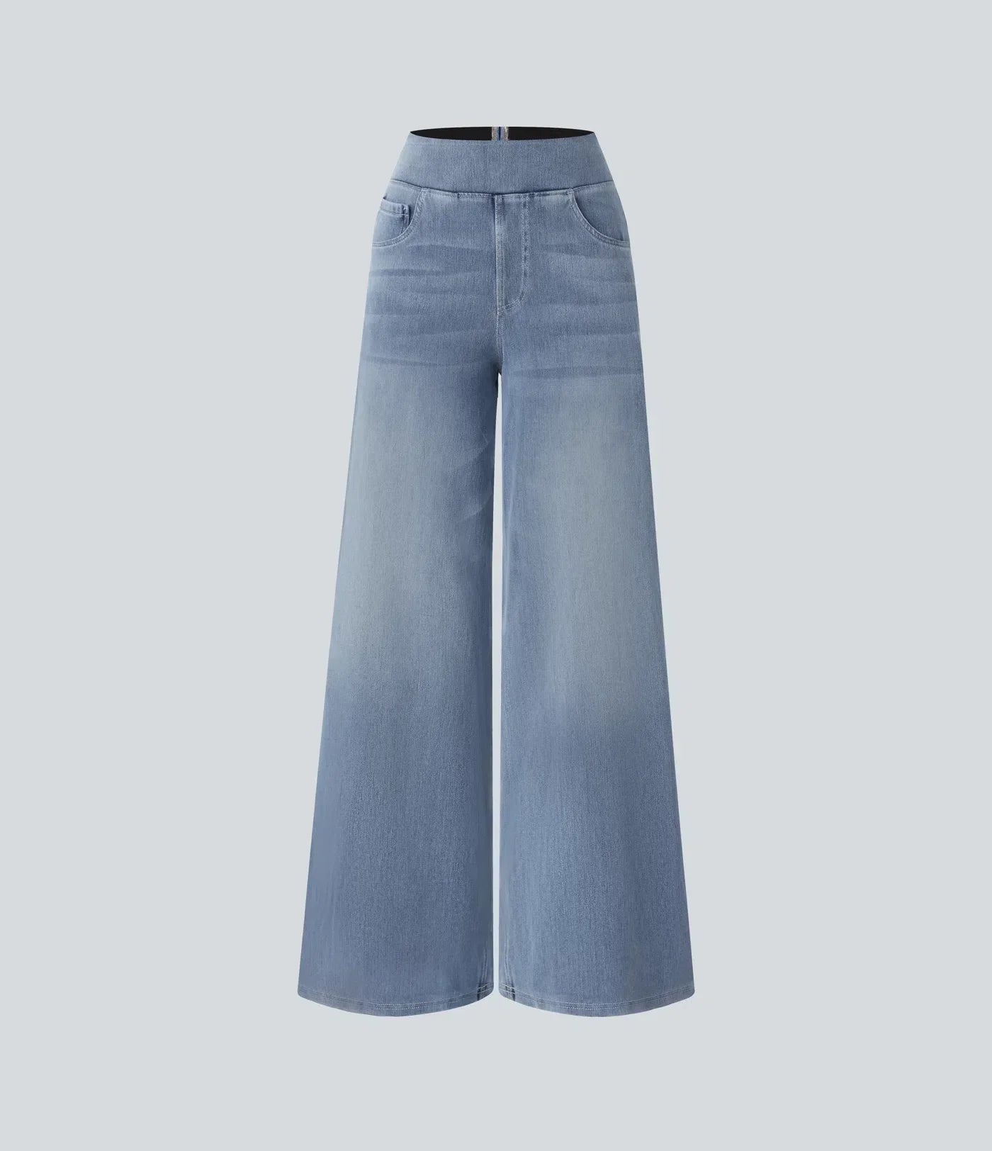 Damen Wide Leg Jeans – Bequeme Schlaghose mit Hoher Taille