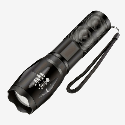 Taktische LED-Taschenlampe 1000 Lumen – Zoom, 5 Modi, wasserdicht, kompakt