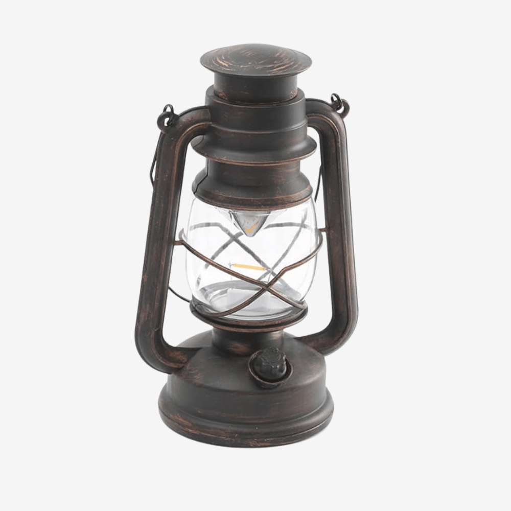 Vintage LED Camping-Laterne – USB-aufladbar, dimmbar, retro Design, ideal für Outdoor, Garten & Notbeleuchtung