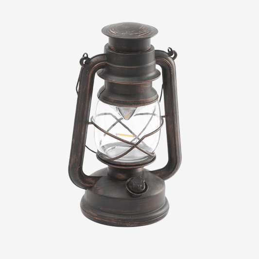 Vintage LED Camping-Laterne – USB-aufladbar, dimmbar, retro Design, ideal für Outdoor, Garten & Notbeleuchtung