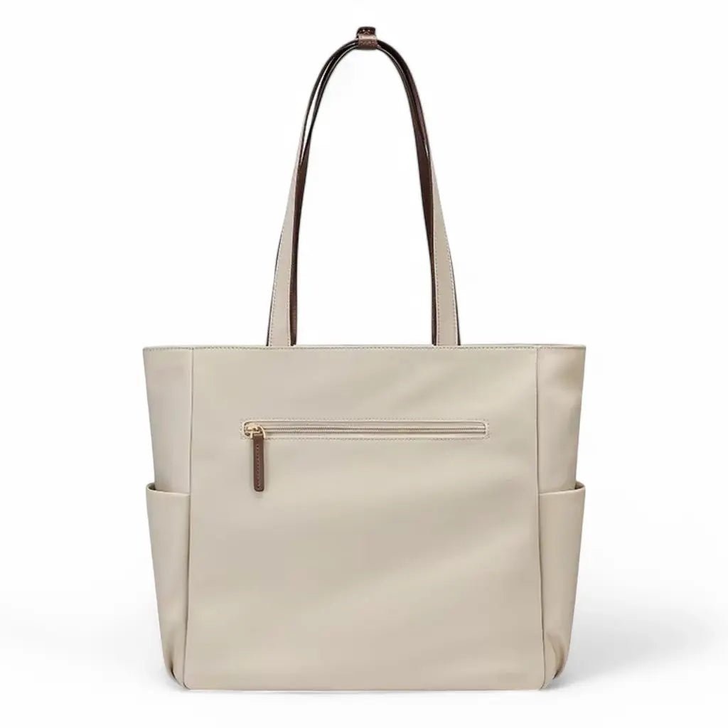 Laptoptasche Damen 15,6 Zoll – Beige, leicht & wasserabweisend | Business-Notebook-Tasche