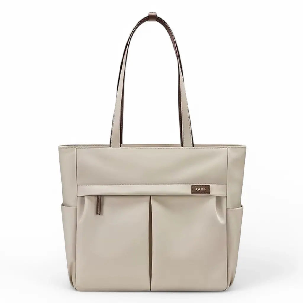 Laptoptasche Damen 15,6 Zoll – Beige, leicht & wasserabweisend | Business-Notebook-Tasche