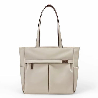 Laptoptasche Damen 15,6 Zoll – Beige, leicht & wasserabweisend | Business-Notebook-Tasche