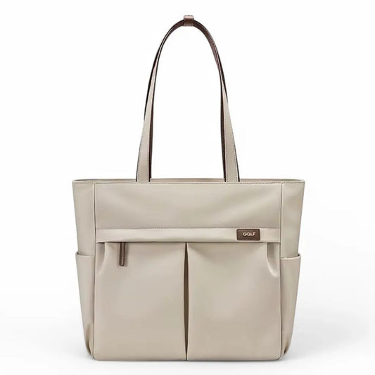 Laptoptasche Damen 15,6 Zoll – Beige, leicht & wasserabweisend | Business-Notebook-Tasche