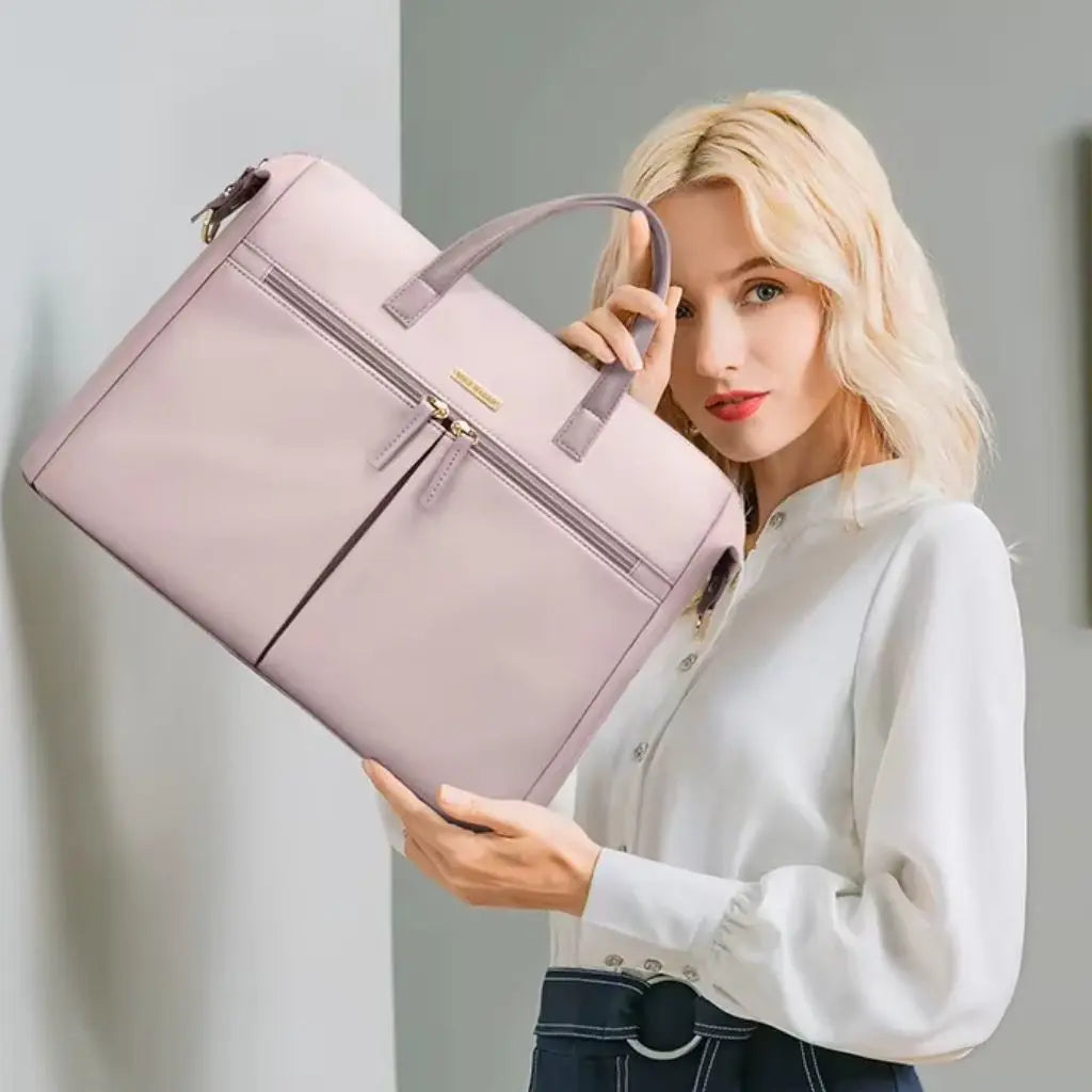 Laptoptasche Damen 15,6″ Rosa – schlank, wasserabweisend & schützend