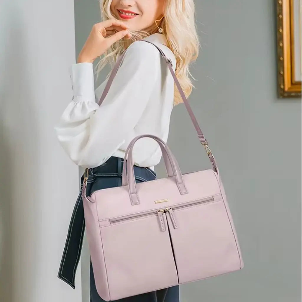 Laptoptasche Damen 15,6″ Rosa – schlank, wasserabweisend & schützend