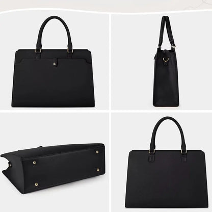 Elegante Laptoptasche Damen 15,6 Zoll Schwarz – Wasserabweisend, Business & Alltagstauglich