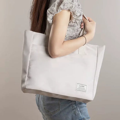 Weiße Canvas Tote Bag – Geräumig, Strapazierfähig & Vielseitig