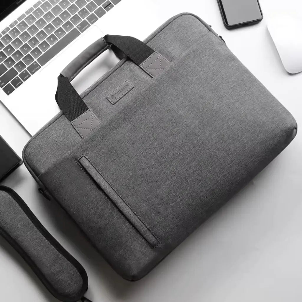 Wasserdichte Laptoptasche für Herren – 17 Zoll, Grau