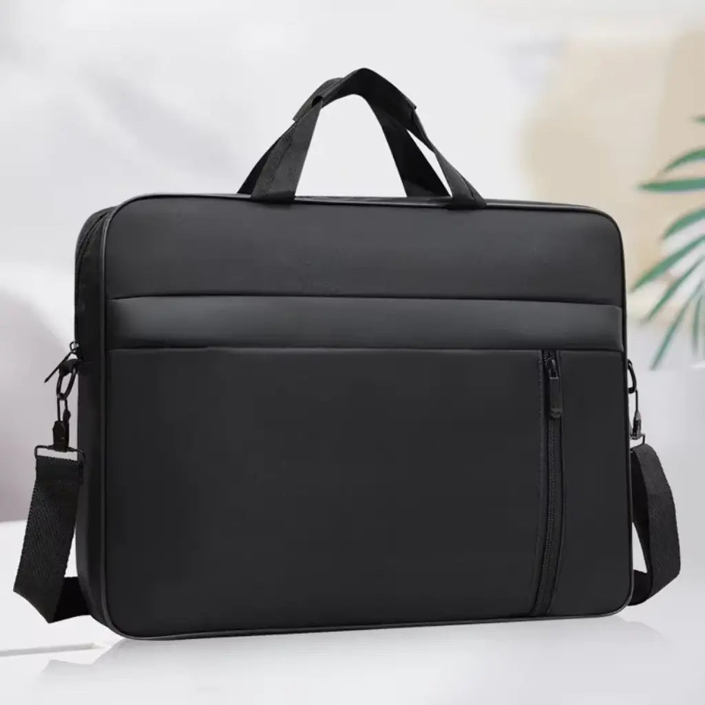 Schwarze Laptoptasche 15,6 Zoll – Minimalistisch, wasserabweisend & stoßfest