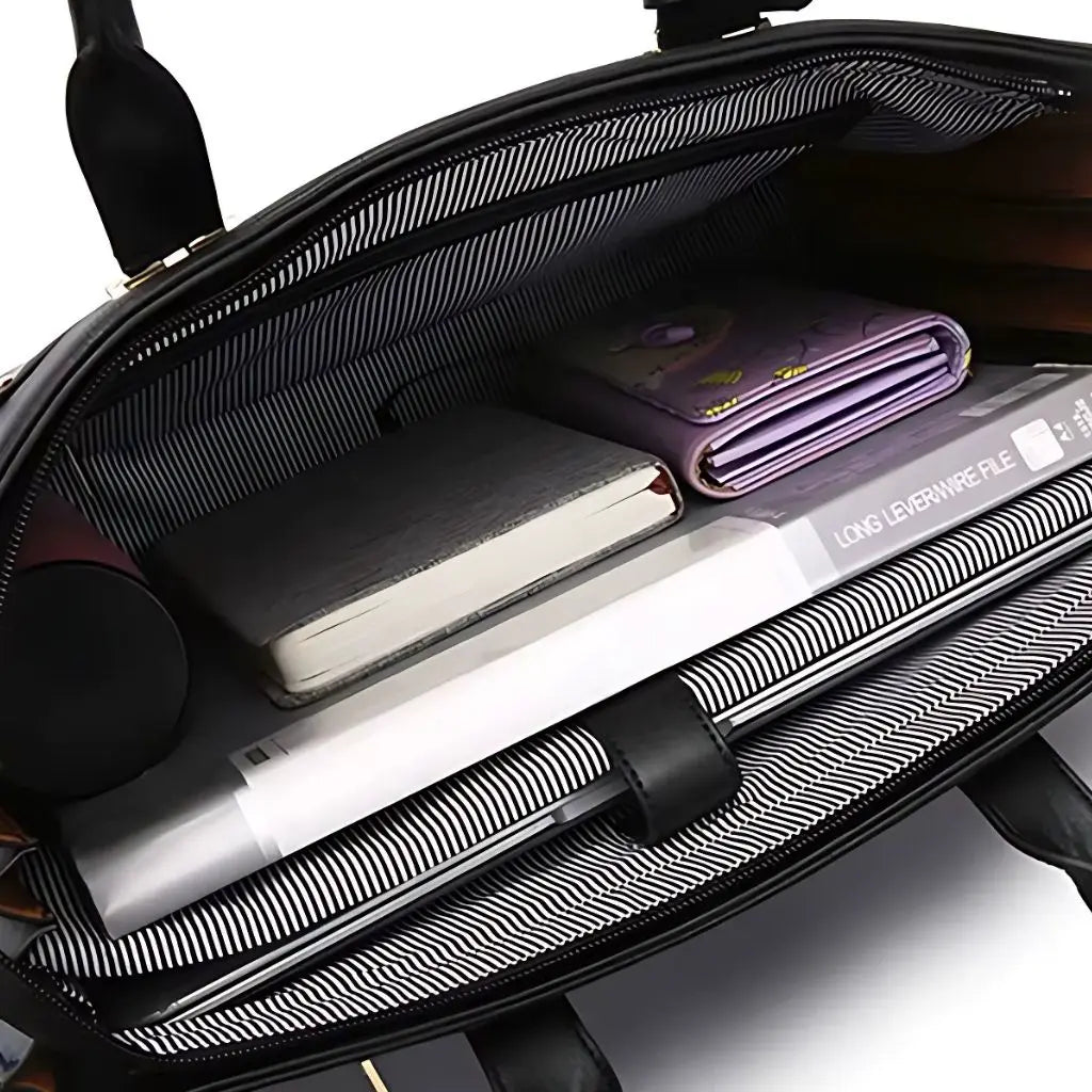 Leder Laptoptasche Damen 13 Zoll – Echtes Leder, Gepolstertes Laptopfach & Business-Design