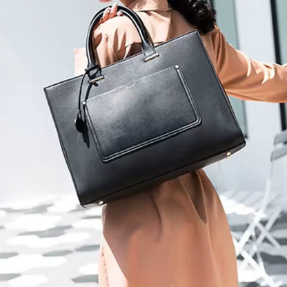 Leder Laptoptasche Damen 13 Zoll – Echtes Leder, Gepolstertes Laptopfach & Business-Design