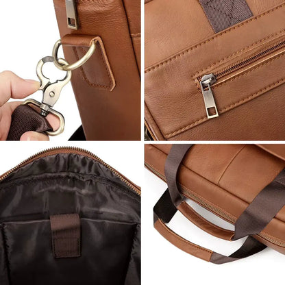 Laptoptasche 13 Zoll Herren aus Echtleder – Stilvolle Leder-Business-Tasche