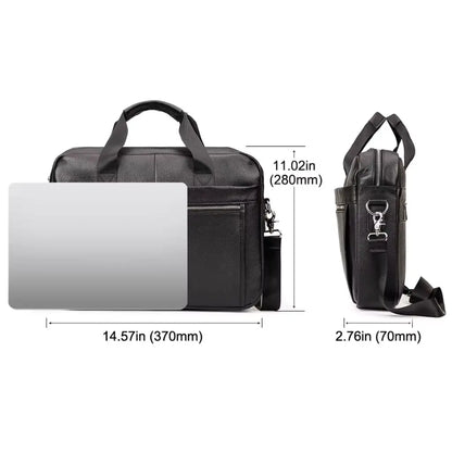 Laptoptasche 13 Zoll Herren aus Echtleder – Stilvolle Leder-Business-Tasche