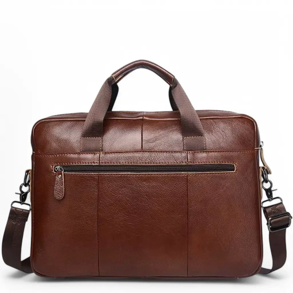 Leder-Laptoptasche für Herren 15 Zoll – Handgefertigte Premium-Aktentasche aus echtem Leder
