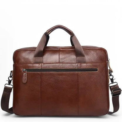 Leder-Laptoptasche für Herren 15 Zoll – Handgefertigte Premium-Aktentasche aus echtem Leder
