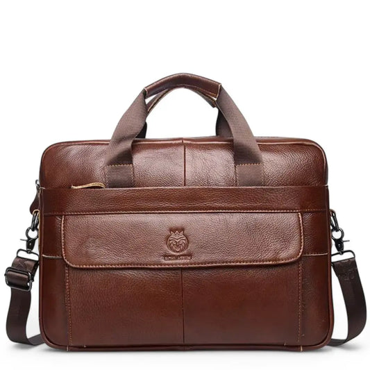 Leder-Laptoptasche für Herren 15 Zoll – Handgefertigte Premium-Aktentasche aus echtem Leder