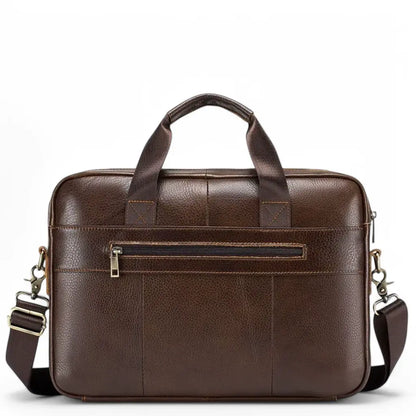 Laptoptasche Leder Herren 16 Zoll – Klassische braune Business-Notebook Tasche mit echtem Leder & optimaler Schutz