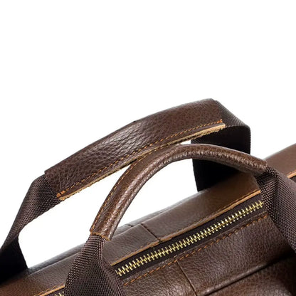 Laptoptasche Leder Herren 16 Zoll – Klassische braune Business-Notebook Tasche mit echtem Leder & optimaler Schutz