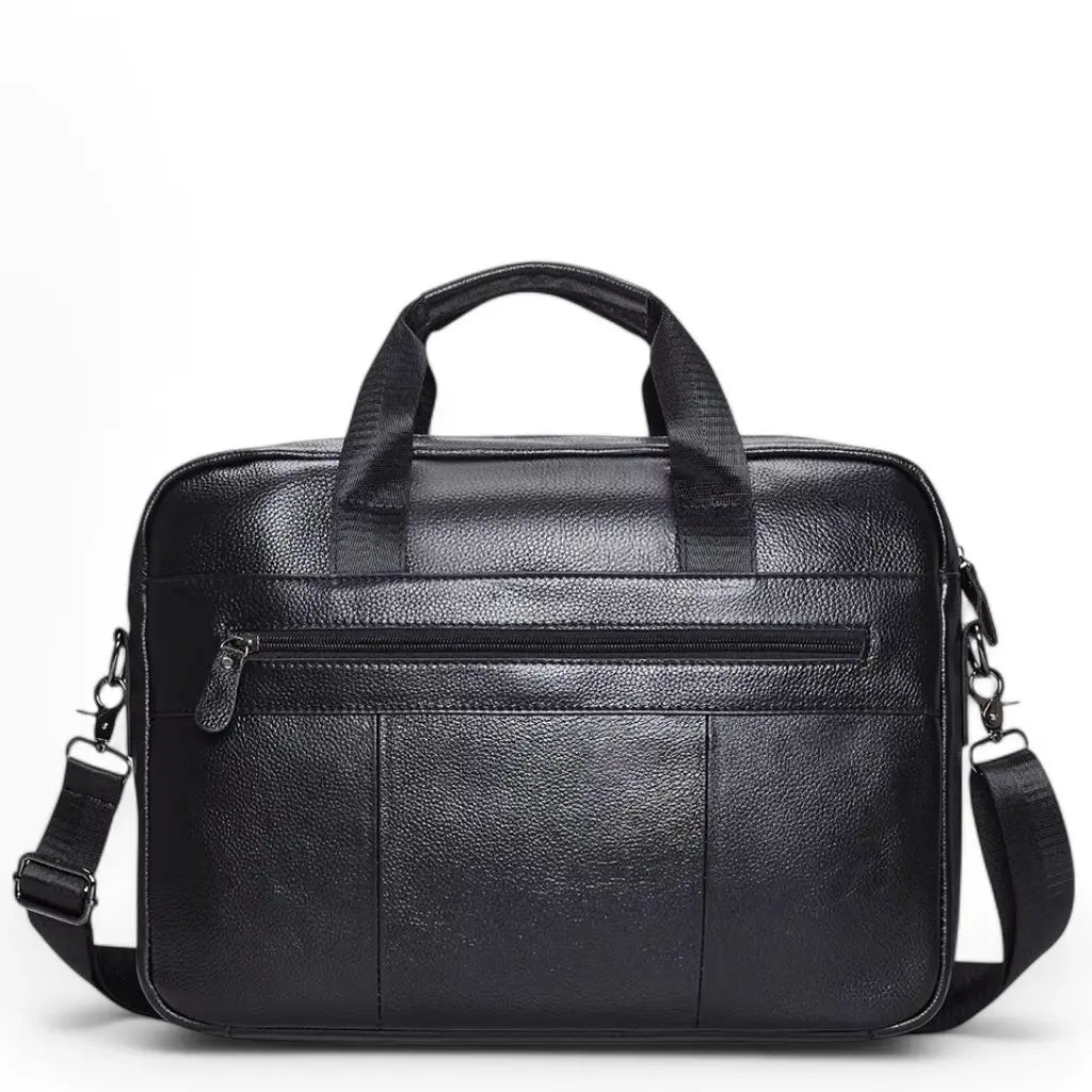 Leder Laptoptasche Herren 16 Zoll Schwarz – Hochwertiges Echtleder