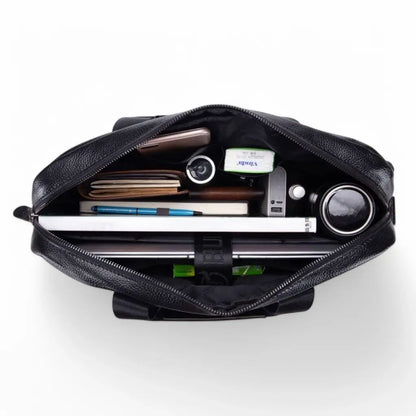 Leder Laptoptasche Herren 16 Zoll Schwarz – Hochwertiges Echtleder