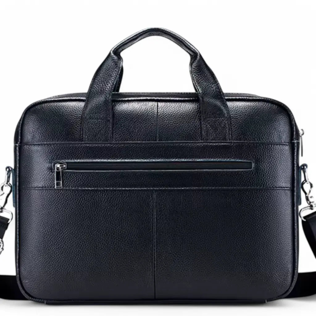Laptoptasche aus hochwertigem Leder in Dunkelbraun – Stilvoll & Funktional