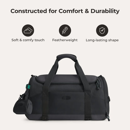 Duffel Bag 36L – Wasserabweisende Sport- & Reisetasche mit Schuhfach & Mehreren Fächern