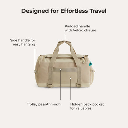 Duffel Bag 36L – Wasserabweisende Sport- & Reisetasche mit Schuhfach & Mehreren Fächern