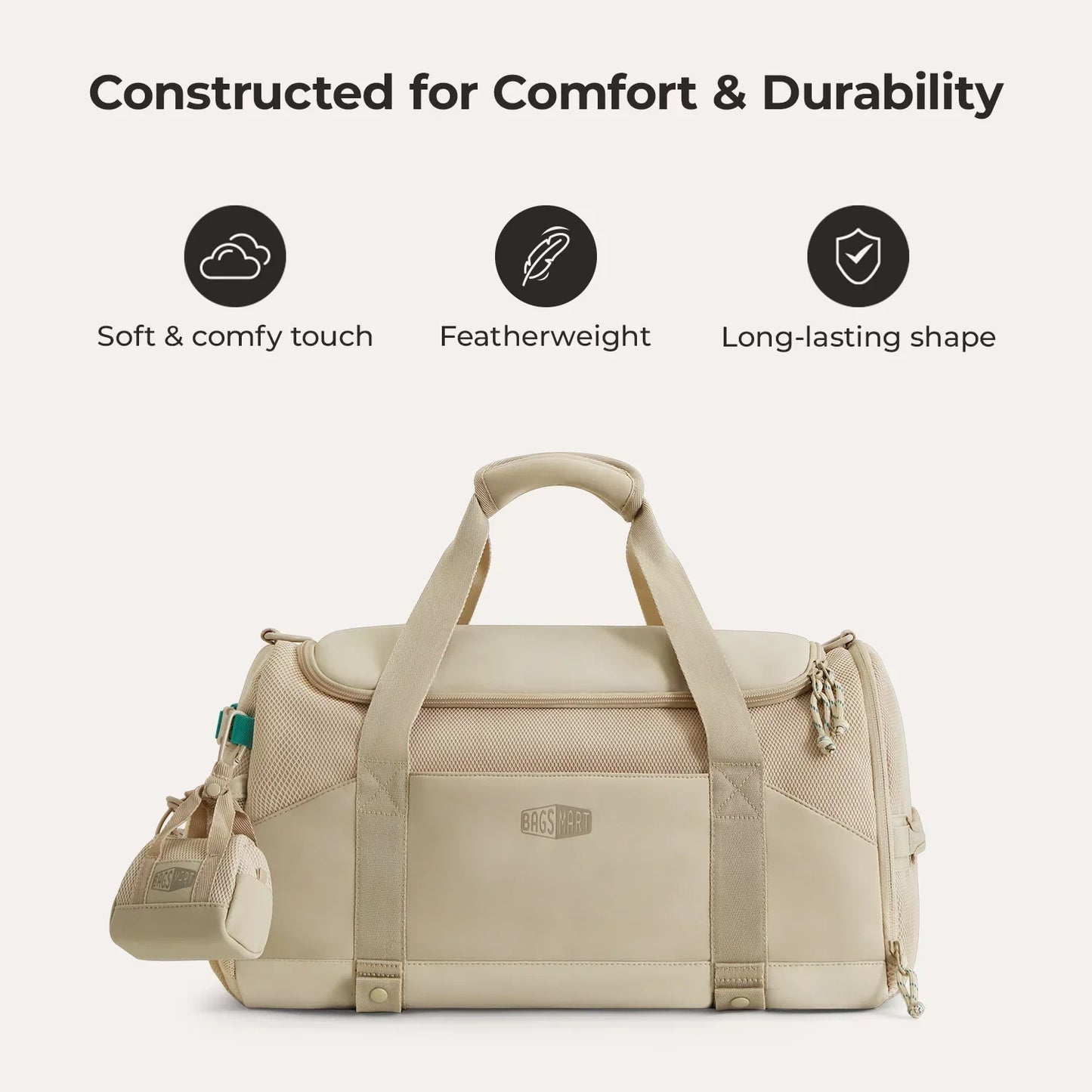 Duffel Bag 36L – Wasserabweisende Sport- & Reisetasche mit Schuhfach & Mehreren Fächern