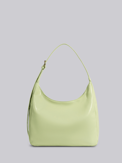 Schwarze Schultertasche Damen – Minimalistisches & geräumiges Design aus veganem Leder
