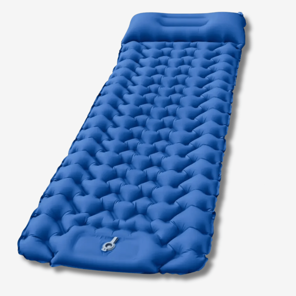 Aufblasbares Luftbett mit integriertem Kissen – Leicht & komfortabel für Camping, Festivals & Reisen