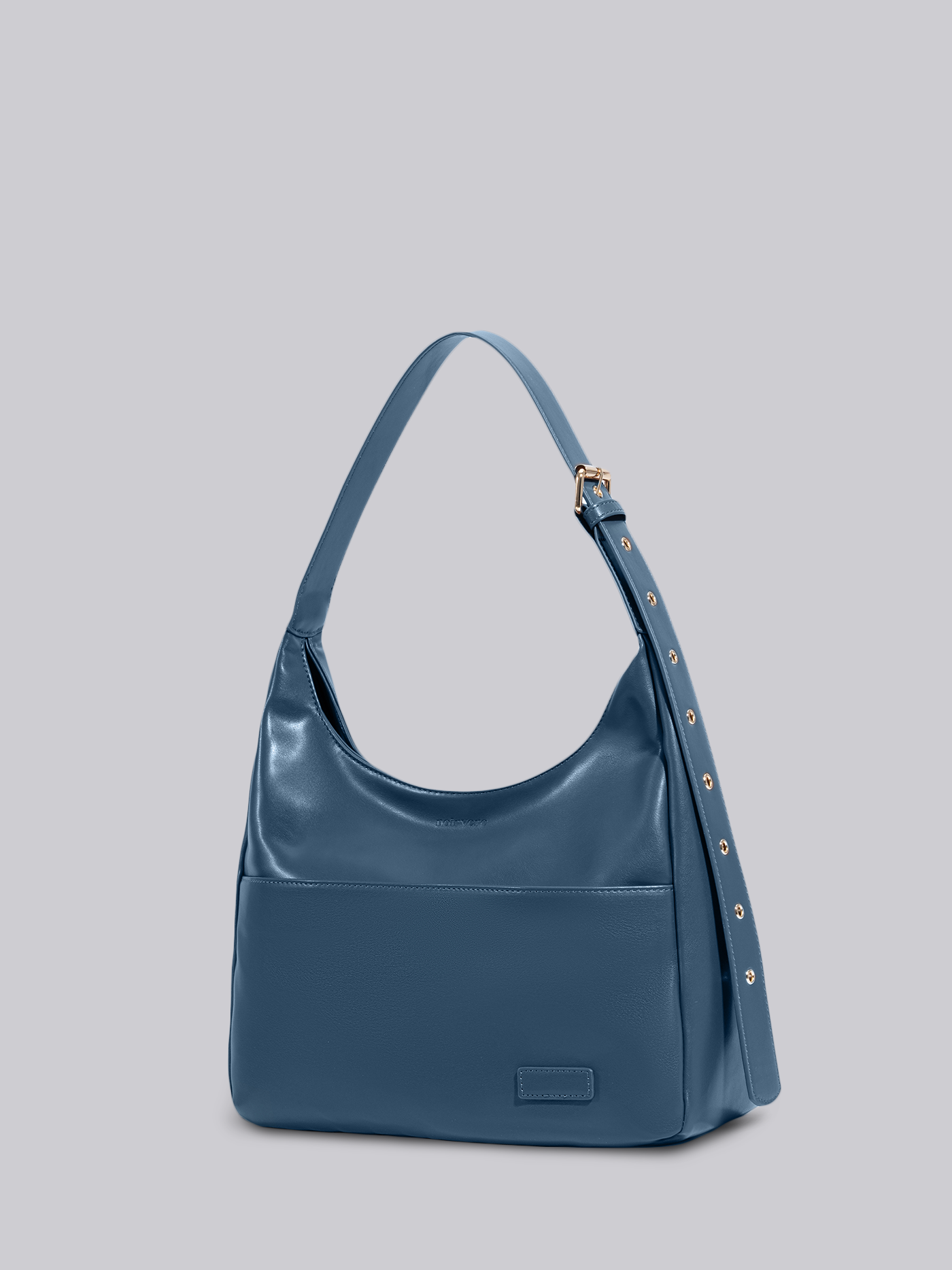 Schwarze Schultertasche Damen – Minimalistisches & geräumiges Design aus veganem Leder