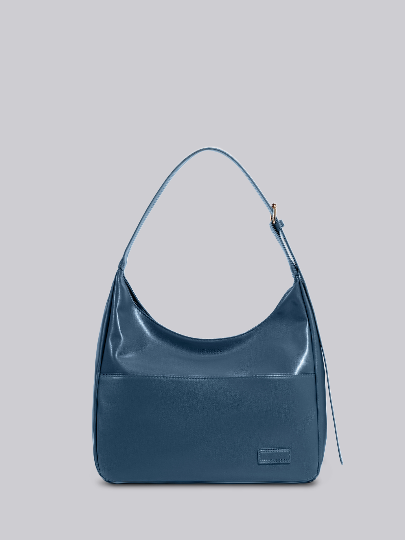 Schwarze Schultertasche Damen – Minimalistisches & geräumiges Design aus veganem Leder