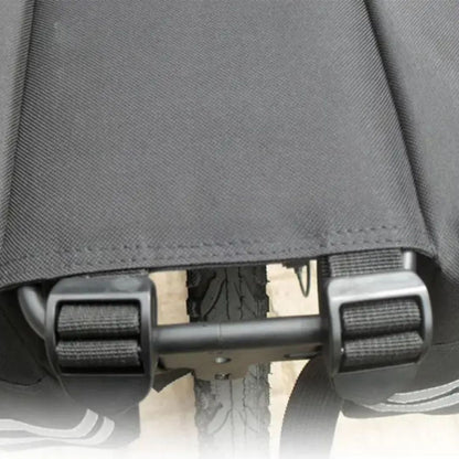 Wasserdichte Doppelte Fahrradtasche – 35L Gepäckträgertasche mit Reflektoren – Schwarz