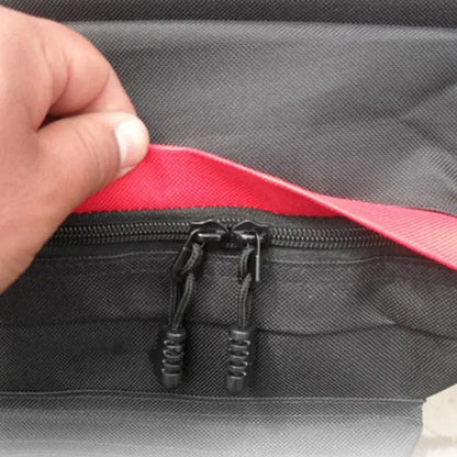 Wasserdichte Doppelte Fahrradtasche – 35L Gepäckträgertasche mit Reflektoren – Schwarz