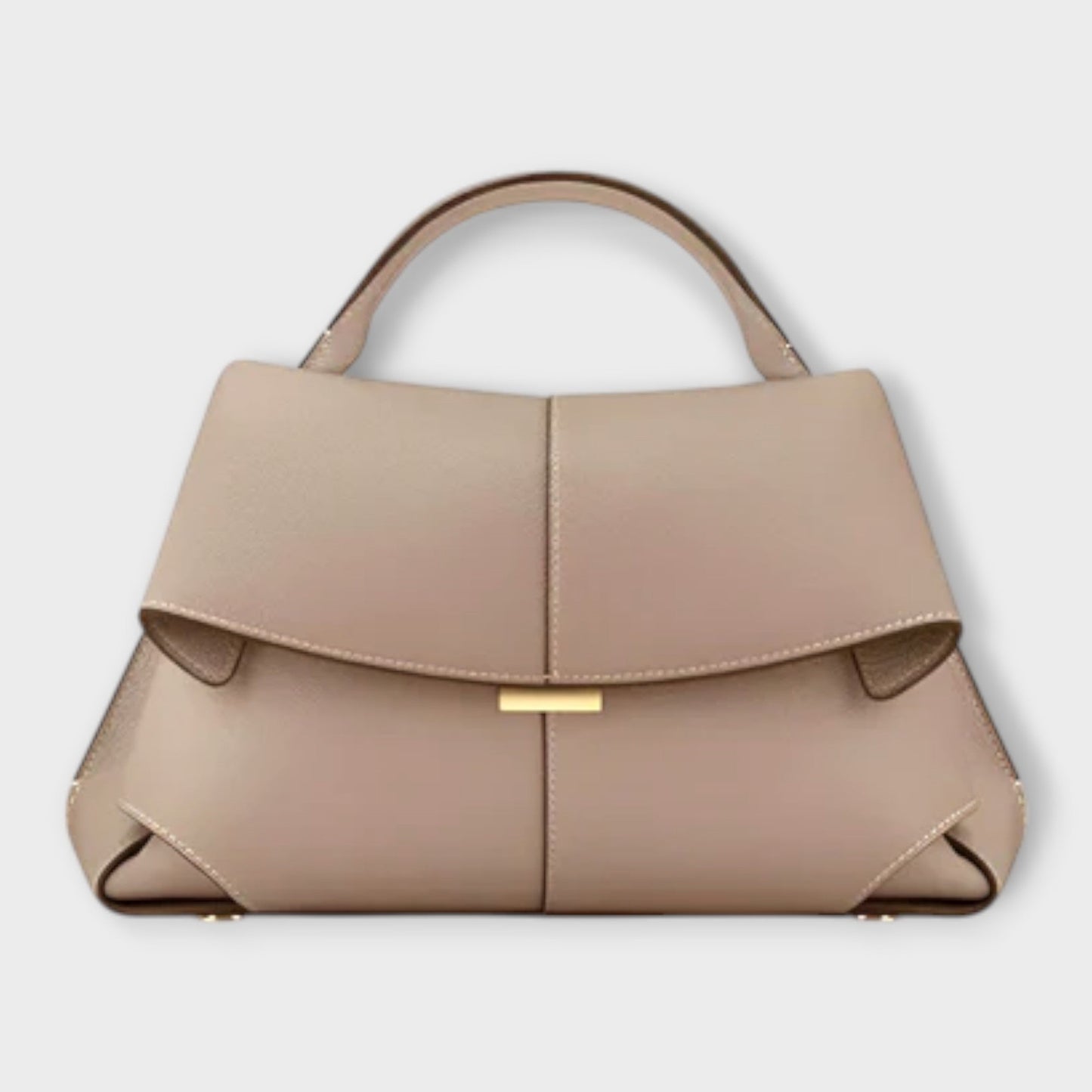 Luxus Geometrische Handtasche aus Veganem Leder – Stilvolle Damen Umhängetasche im Modernen Design
