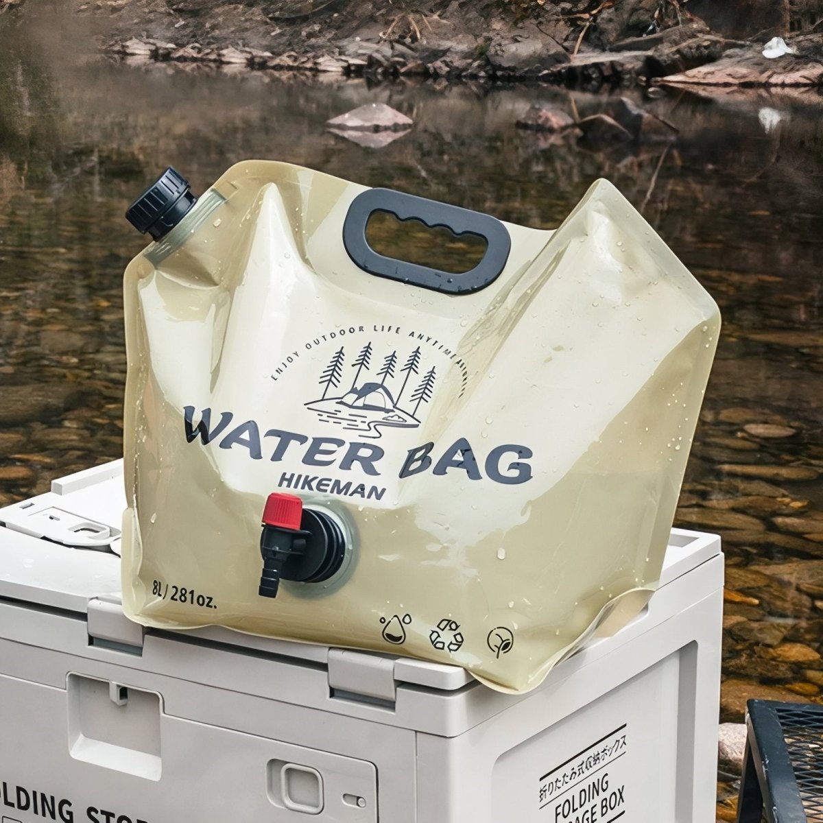 Faltbarer Wasserkanister 8L – BPA-frei, leicht & wiederverwendbar – Ideal für Camping, Wandern & Outdoor