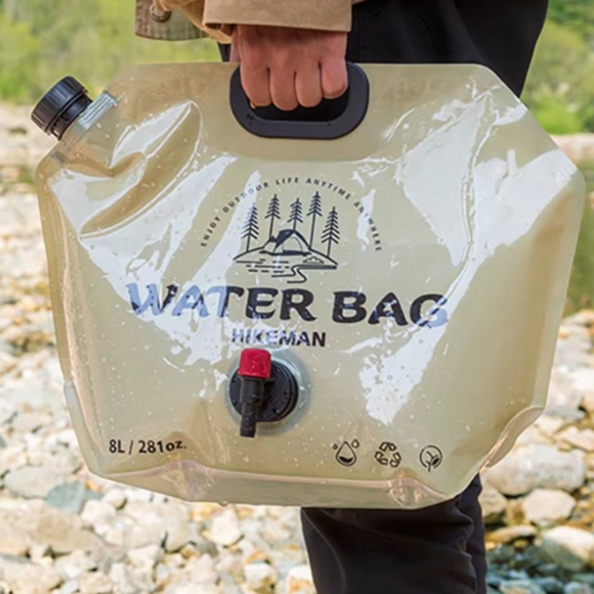 Faltbarer Wasserkanister 8L – BPA-frei, leicht & wiederverwendbar – Ideal für Camping, Wandern & Outdoor
