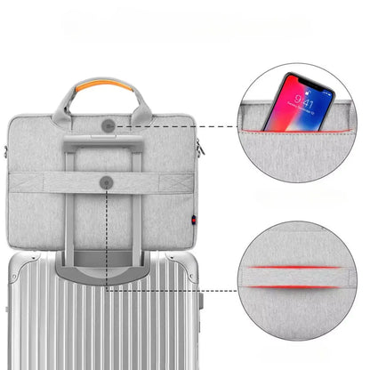 Laptoptasche Damen 16 Zoll Grau – Wasserabweisend, Leicht & Stilvoll für Arbeit & Studium