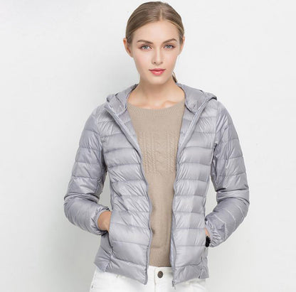 Leichte Damen Daunenjacke mit Kapuze – Warm & Ultraleicht für Herbst & Winter