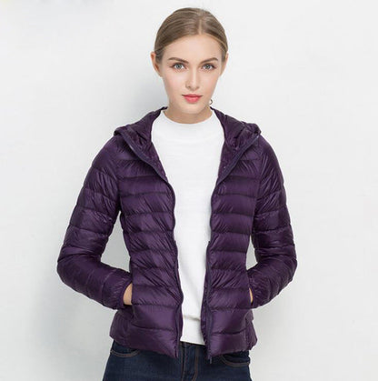 Leichte Damen Daunenjacke mit Kapuze – Warm & Ultraleicht für Herbst & Winter