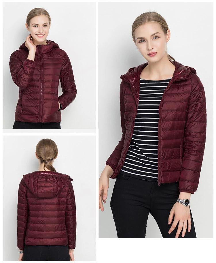 Leichte Damen Daunenjacke mit Kapuze – Warm & Ultraleicht für Herbst & Winter