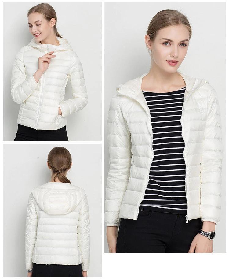 Leichte Damen Daunenjacke mit Kapuze – Warm & Ultraleicht für Herbst & Winter
