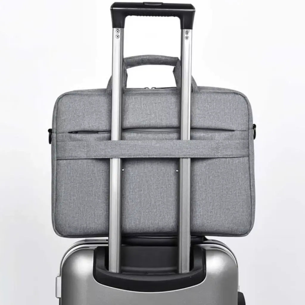 Moderne graue Laptoptasche für Herren – 13 Zoll, minimalistisch & praktisch für Arbeit und Studium