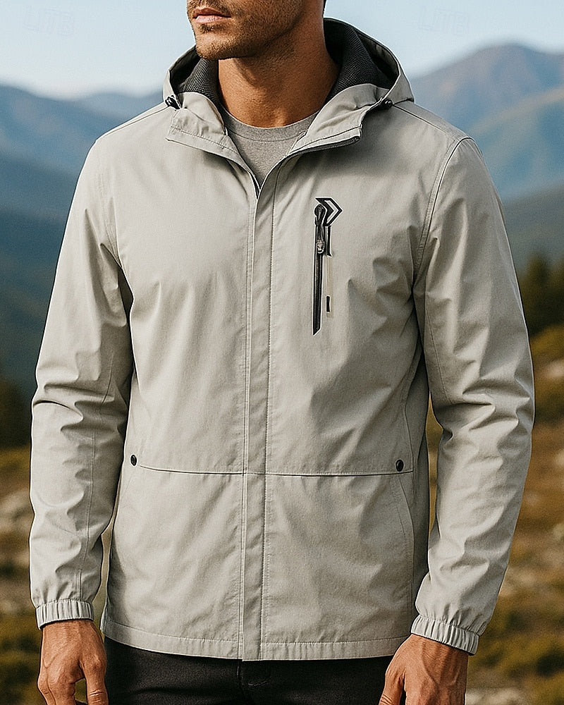Outdoor Herrenjacke mit Kapuze – Leichte Windjacke für Frühling & Herbst