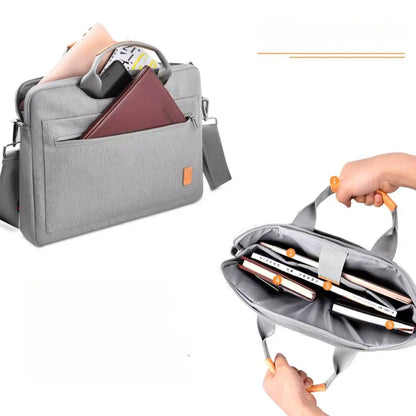 Laptoptasche Damen 16 Zoll Grau – Wasserabweisend, Leicht & Stilvoll für Arbeit & Studium