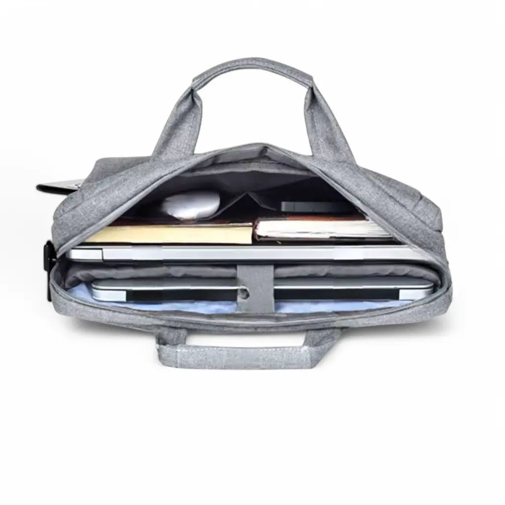 Moderne graue Laptoptasche für Herren – 13 Zoll, minimalistisch & praktisch für Arbeit und Studium