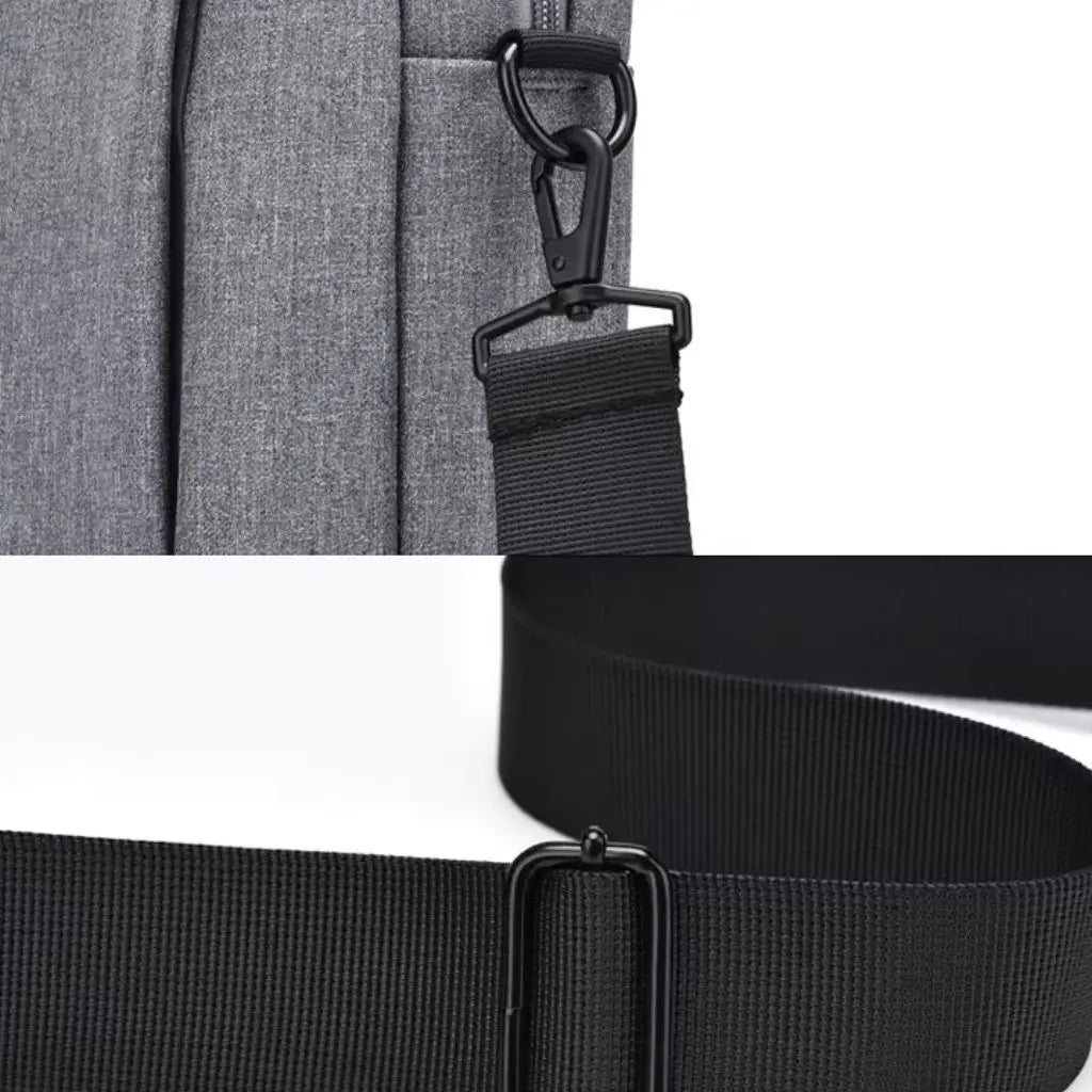 Moderne graue Laptoptasche für Herren – 13 Zoll, minimalistisch & praktisch für Arbeit und Studium